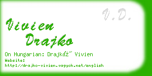 vivien drajko business card